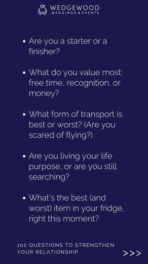 The ultimate list of 100 questions to ask your partner. Find out what they really think and how they feel with these curated questions that will help strengthen your relationship ... fast.