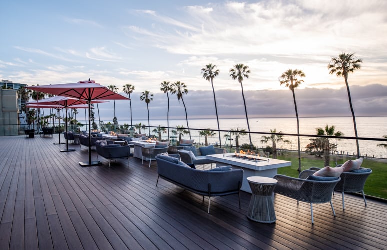 Afternoon rooftop view in La Jolla - La Jolla Cove Rooftop by Wedgewood Weddings - 1-2