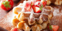 Belgian Waffle Wedding Snack Options