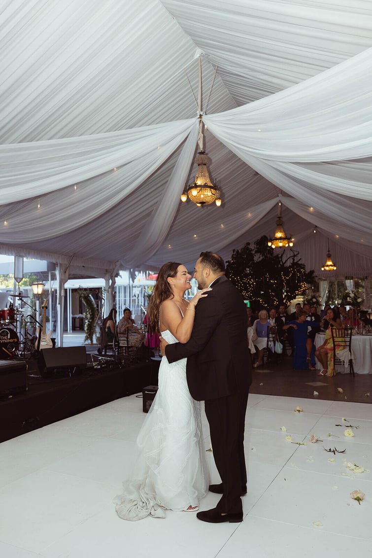 Couple enjoying their first dance - Jefferson Street Mansion by Wedgewood Weddings