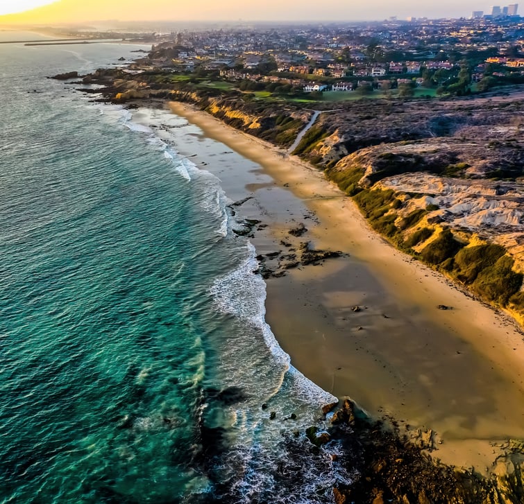 Crystal Cove State Beach in Newport Beach CA