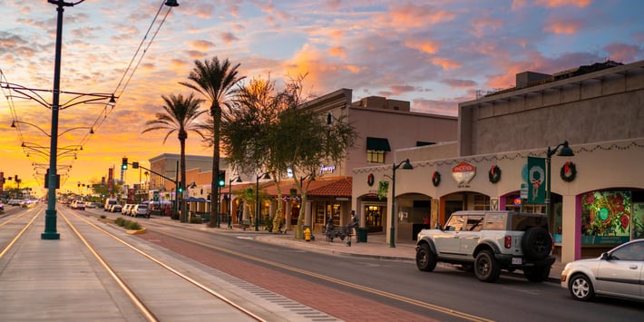 Downtown Mesa streets