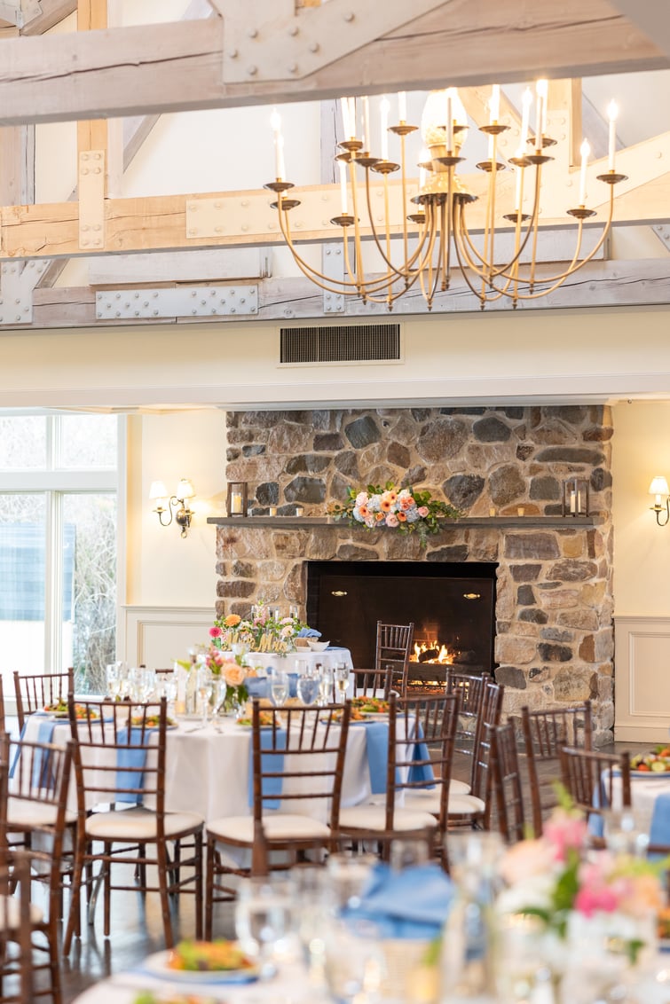 Elegant reception setup at Barker House by Wedgewood Weddings