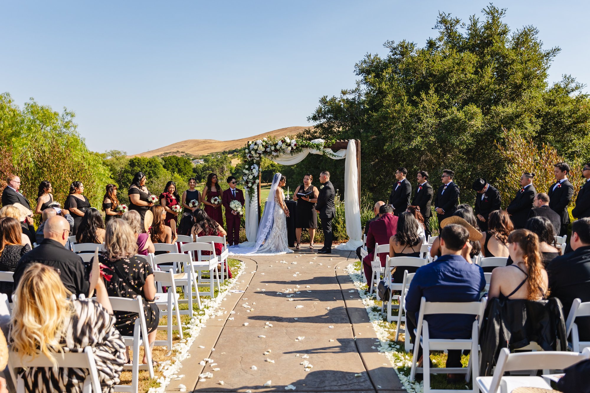 Gorgeous garden ceremony site at Hiddenbrooke Hills by Wedgewood Weddings-1