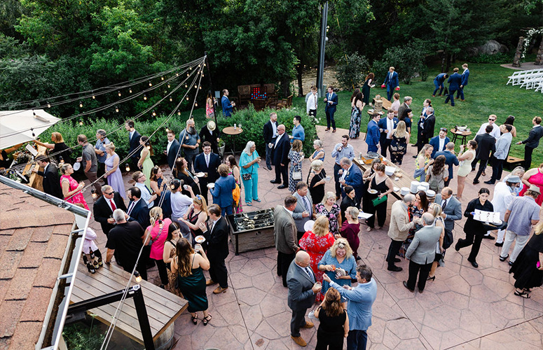 Guests enjoying cocktail hour - Boulder Creek by Wedgewood Weddings