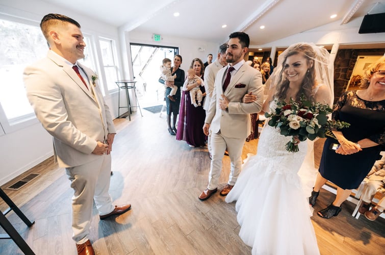 Indoor Wedding Ceremony Bride and Groom -  Boulder Creek by Wedgewood Weddings - Elegant Indoor Wedding Adventure: Boulder Creek Wedding Day!