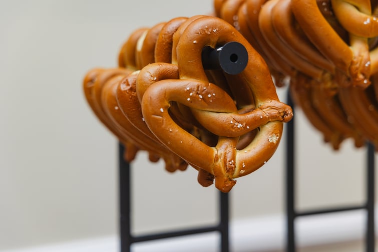 Soft Pretzel Bar Late Night Snack - Evergreen Springs by Wedgewood Weddings