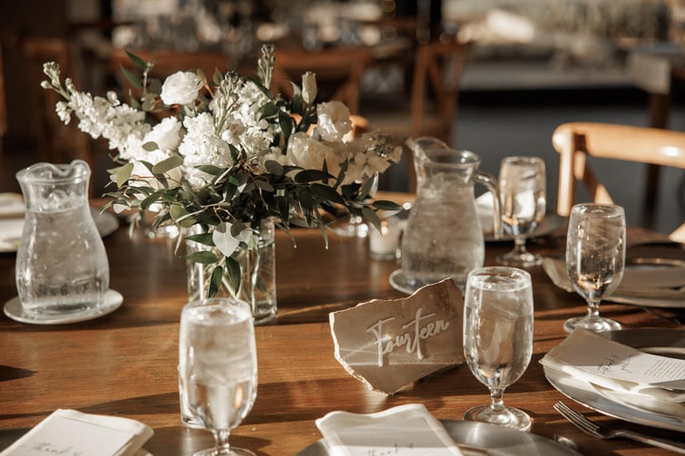 Tablescape setup at Galway Downs by Wedgewood Weddings