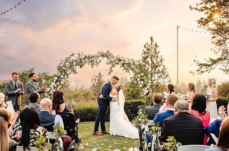 Winchester Estate by Wedgewood Weddings_0001_Bride-and-groom-sharing-first-kiss---Winchester-Estate-by-Wedgewood-Wedding