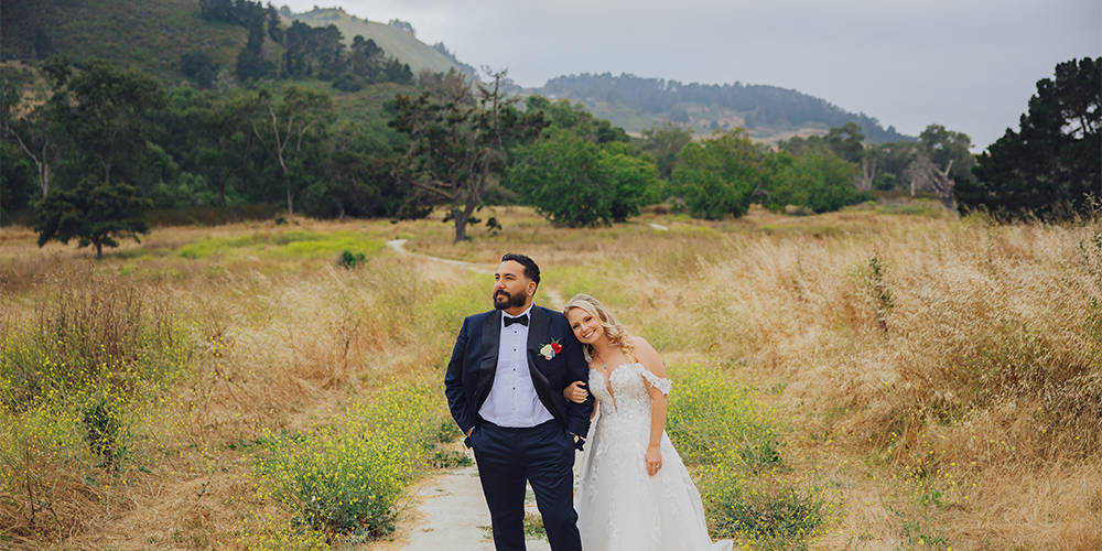 Newlyweds with stunning views at Carmel Fields by Wedgewood Weddings