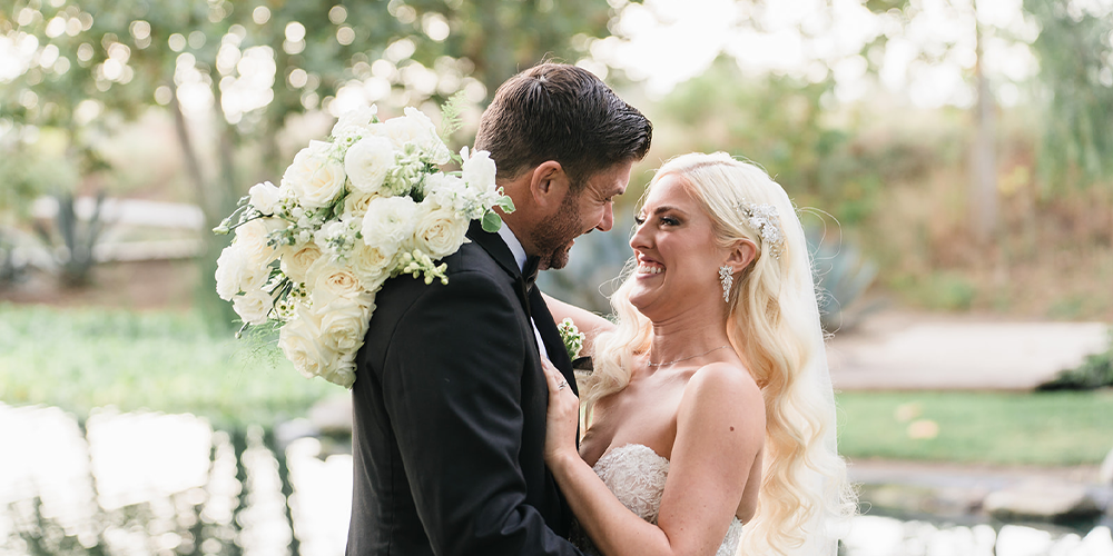 Happy couple at Galway Downs by Wedgewood Weddings