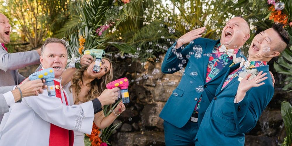 Tropical Drag-Themed Wedding in Sacramento