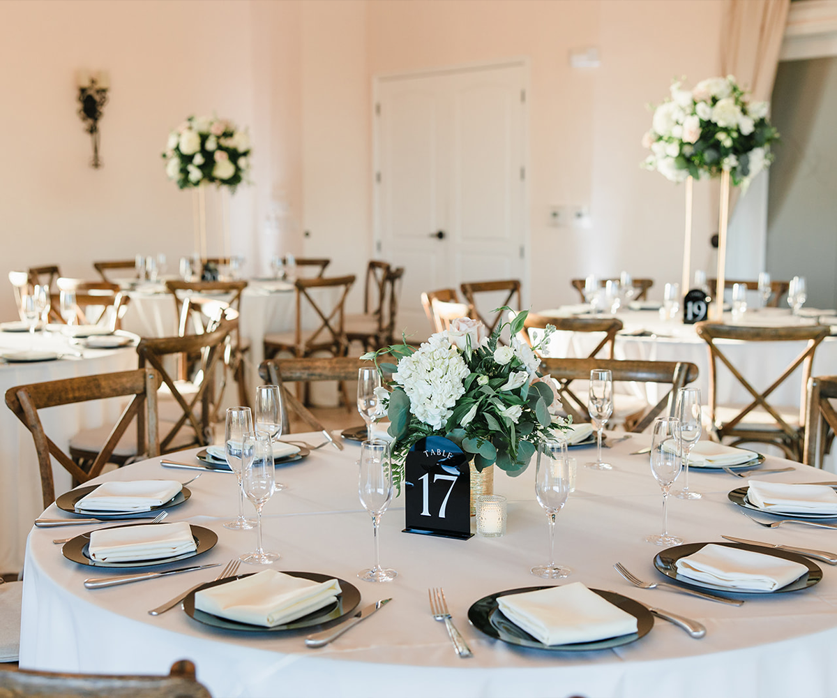 Elegant reception setup at Avensole Winery by Wedgewood Weddings