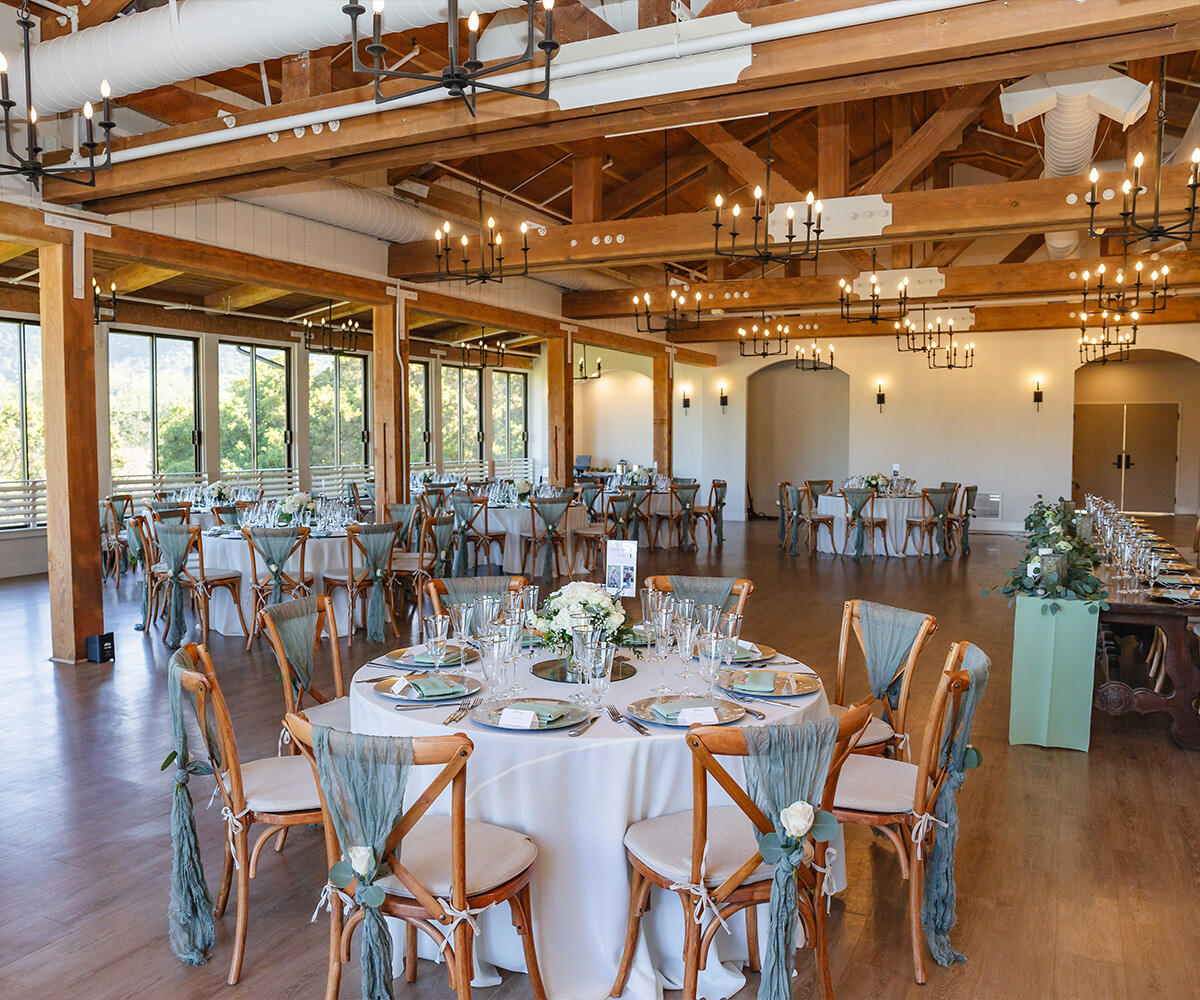 Head table and grand hall setup - Carmel Fields by Wedgewood Weddings