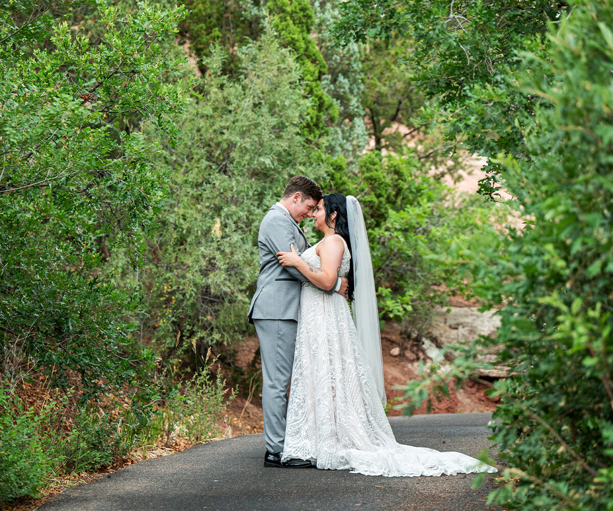 Couple among lush greenery - Craftwood Peak by Wedgewood Weddings