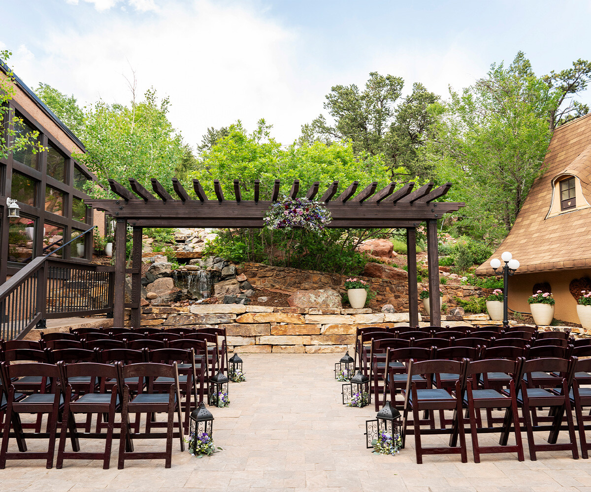 Outdoor ceremony at Craftwood Peak by Wedgewood Weddings