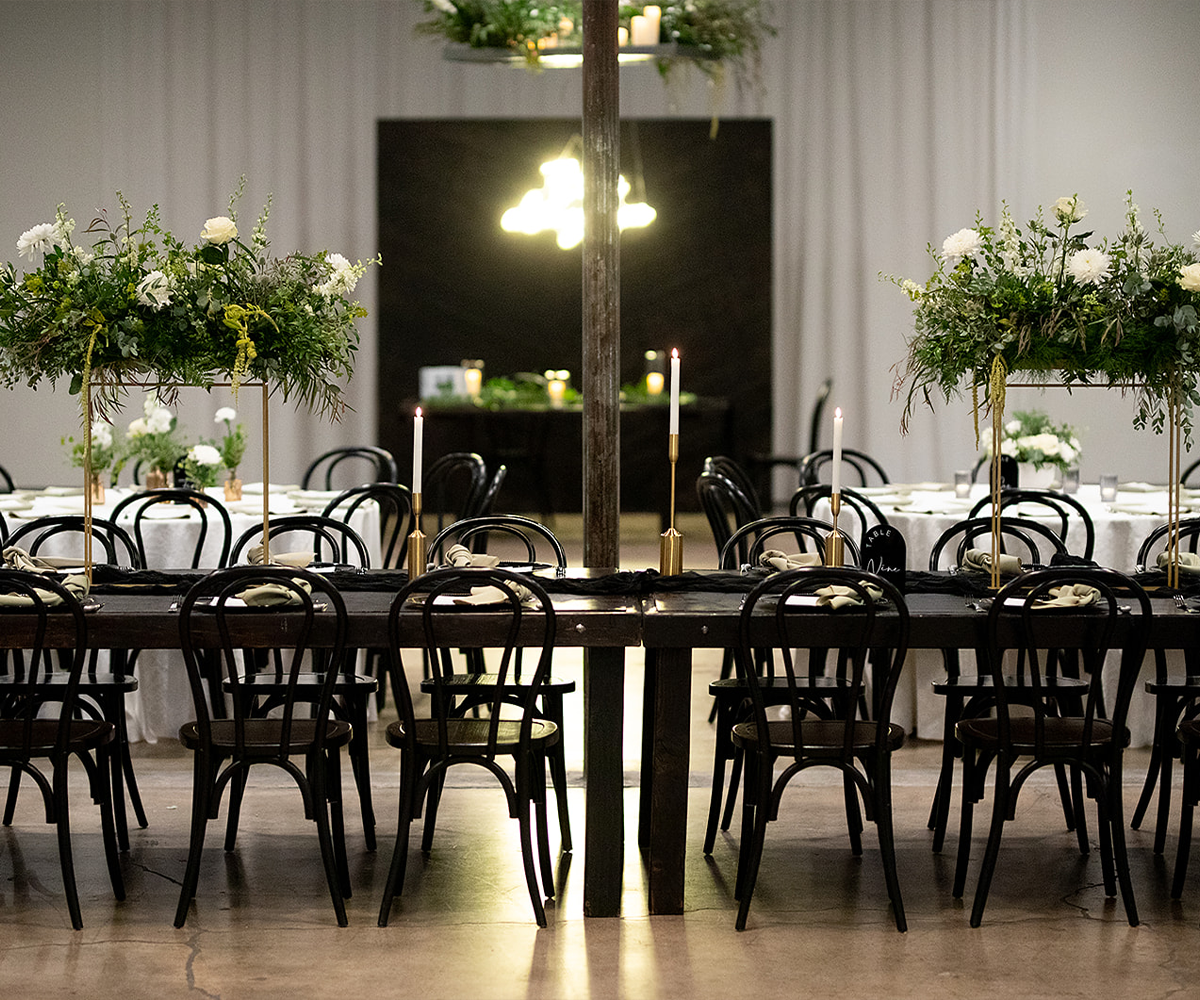 Elegant reception setup at Croft Downtown by Wedgewood Weddings