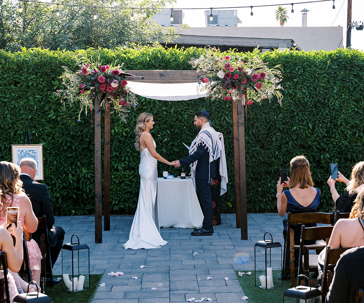 Garden ceremony at Croft Downtown by Wedgewood Weddings