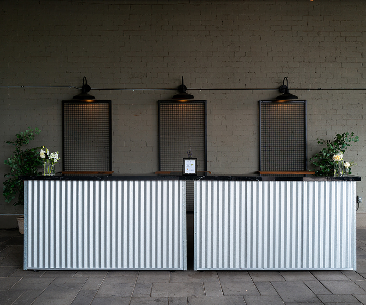 Industrial chic bar at Croft Downtown by Wedgewood Weddings