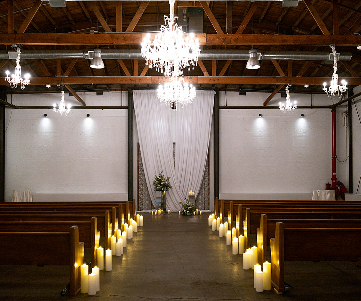 Industrial rustic ceremony space - Croft Downtown by Wedgewood Weddings