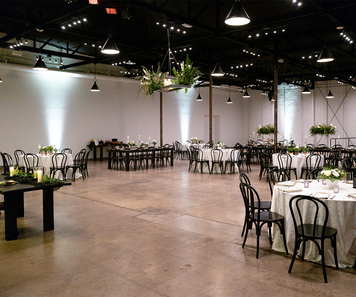 Reception setup at Croft Downtown by Wedgewood Weddings