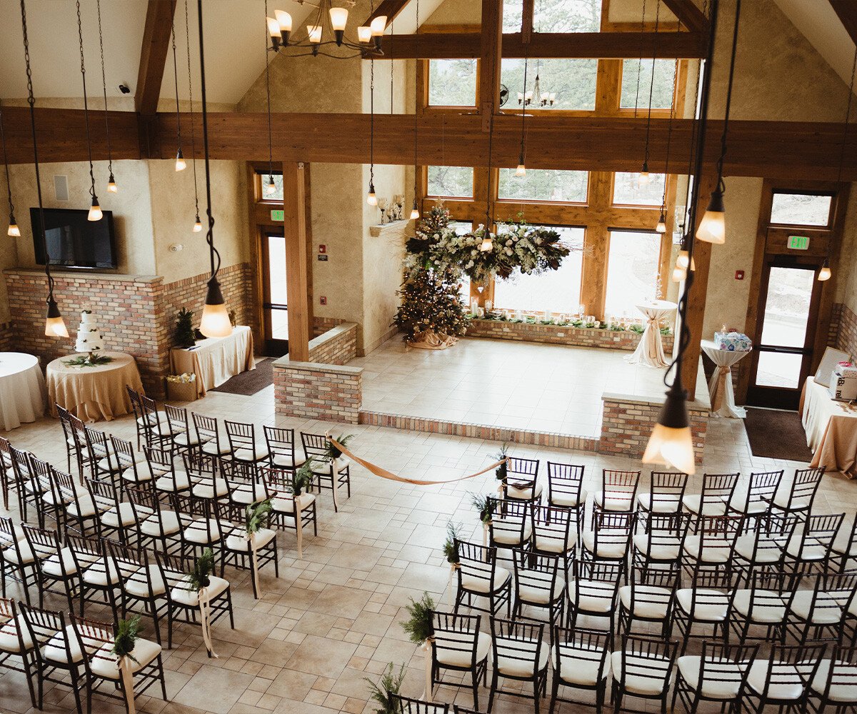 Indoor ceremony at Della Terra by Wedgewood Weddings