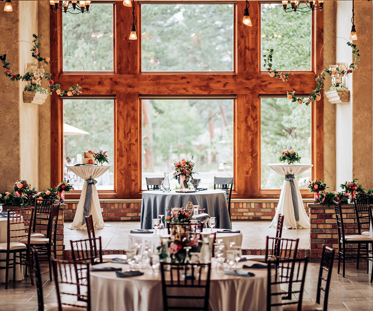 Reception setup with florals - Della Terra by Wedgewood Weddings