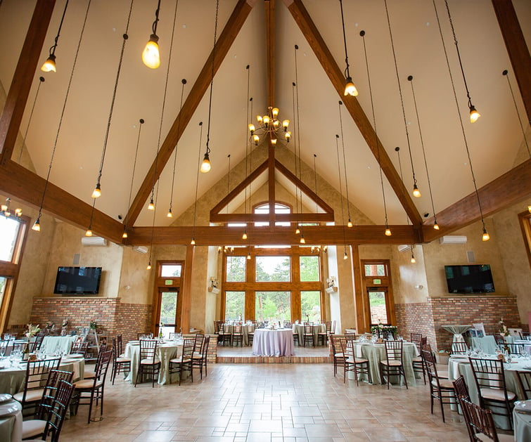 Stunning mountain retreat reception setup - Della Terra by Wedgewood Weddings