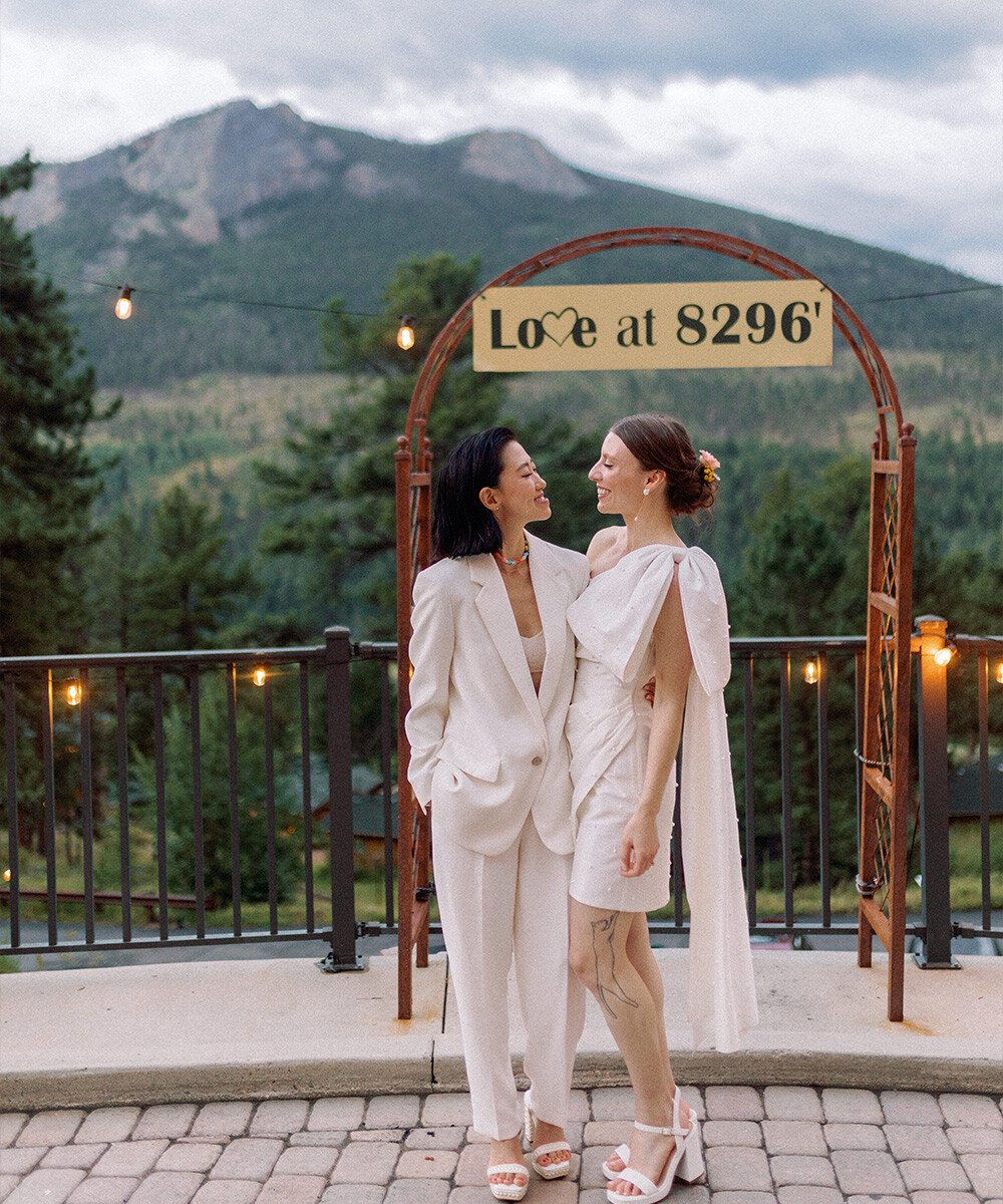 Two brides with mountain views - Della Terra by Wedgewood Weddings