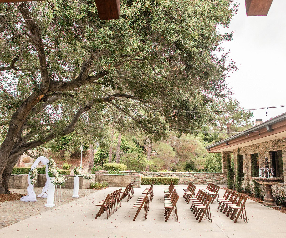 Garden ceremony site at Dove Canyon by Wedgewood Weddings