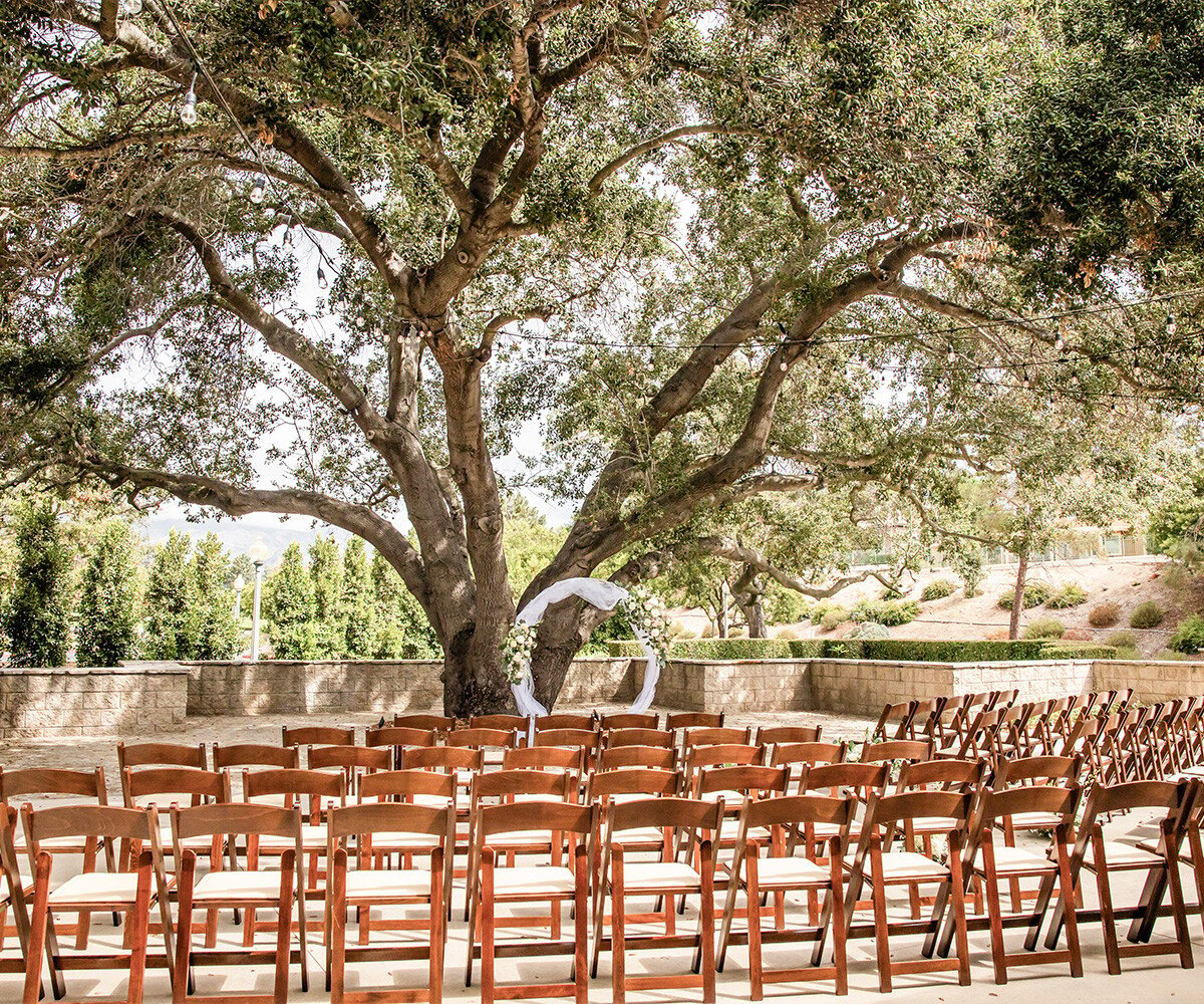 Scenic ceremony site at Dove Canyon by Wedgewood Weddings