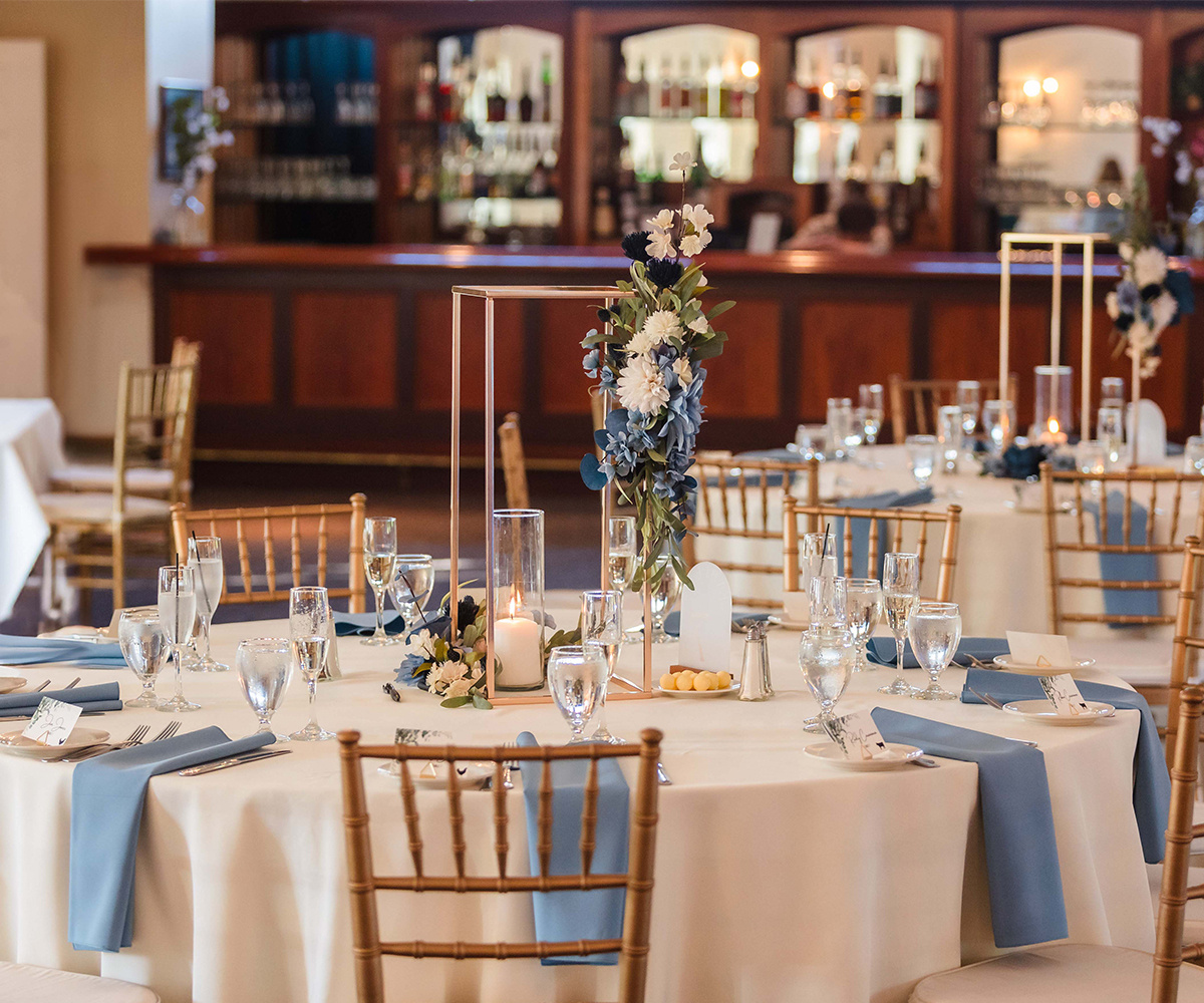 Indoor Reception Space at Groveland Fairways