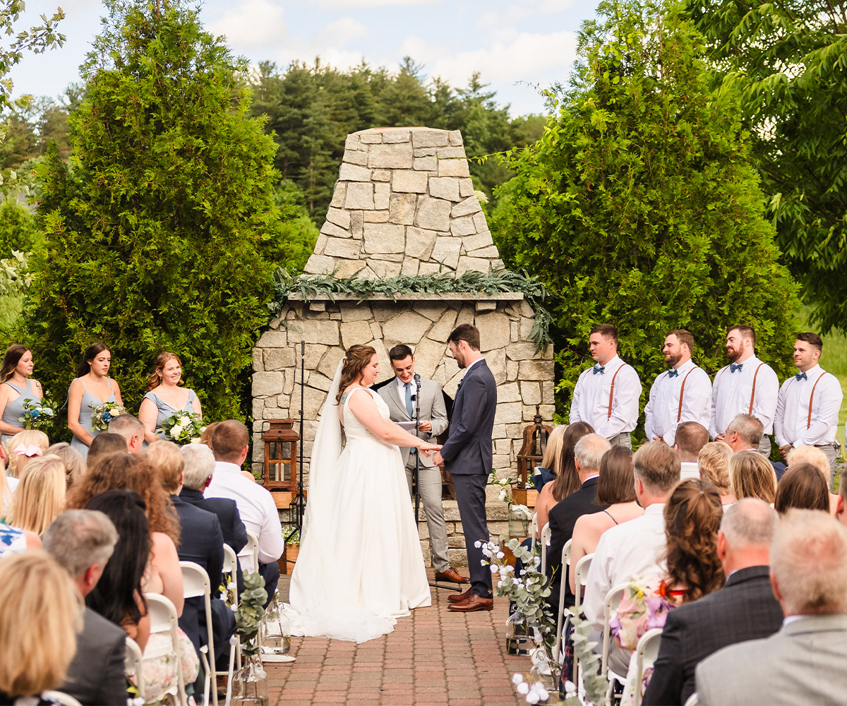 Outdoor Ceremony site at Groveland Fairways by Wedgewood Weddings (2)