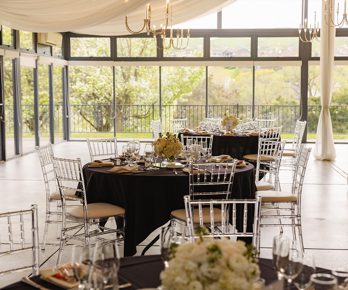 Elegant reception space at Hiddenbrooke Hills by Wedgewood Weddings