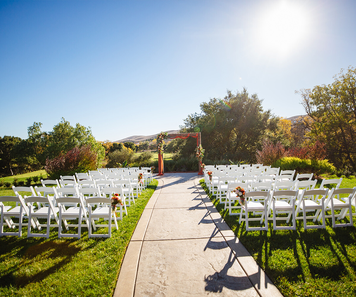 Gorgeous garden ceremony site - Hiddenbrooke Hills by Wedgewood Weddings