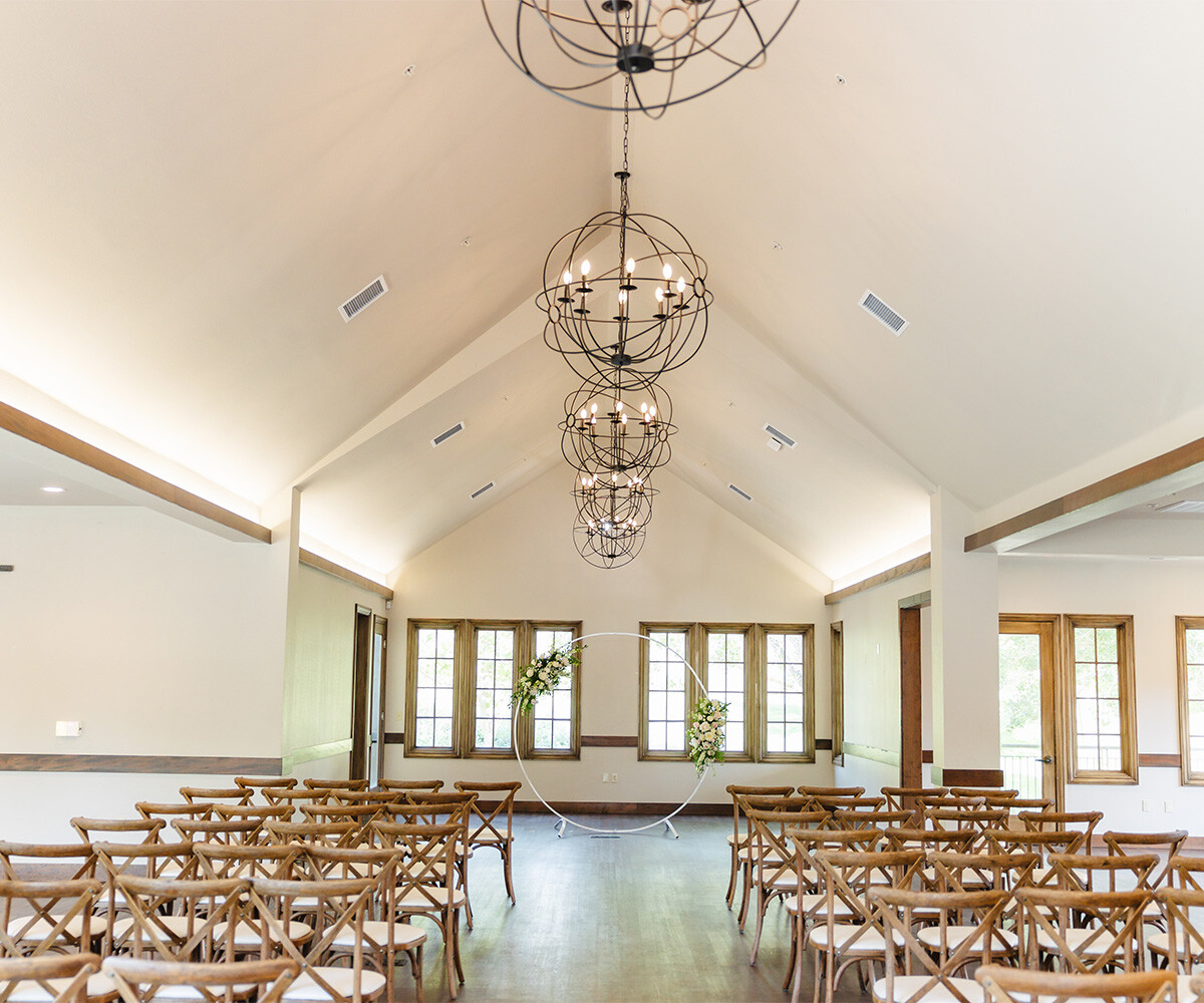 Indoor ceremony at Hiddenbrooke Hills by Wedgewood Weddings