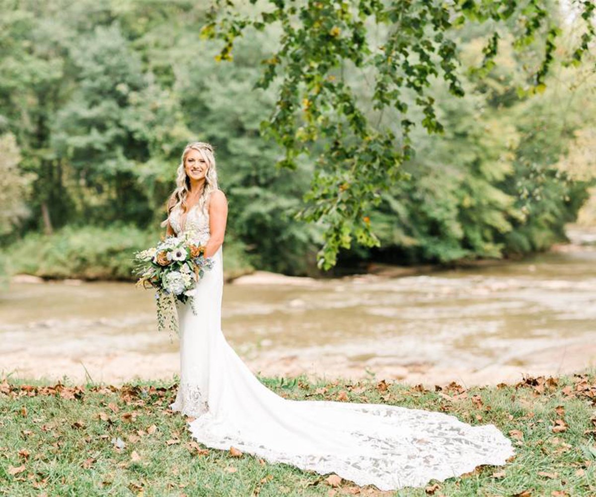 Bridal Portraits at Mollys Lakeside - Natural Creek Wedding Photography Shelby North Carolina