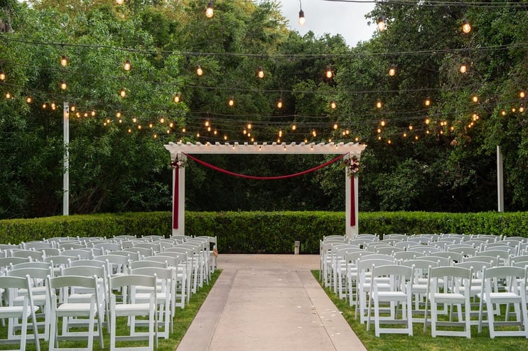 outdoor ceremony site at Sierra La Verne