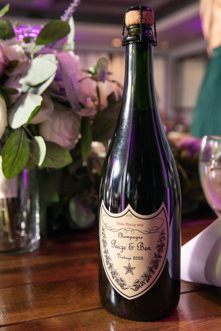 Custom Champagne Bottle - The Pines