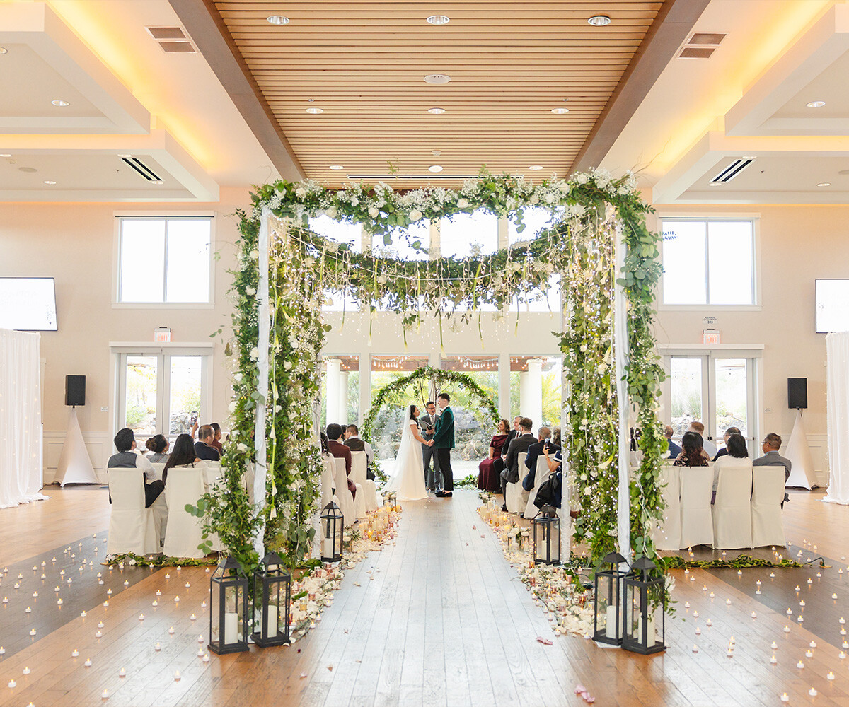 Grand Indoor Ceremony Setup - Union Brick by Wedgewood Weddings