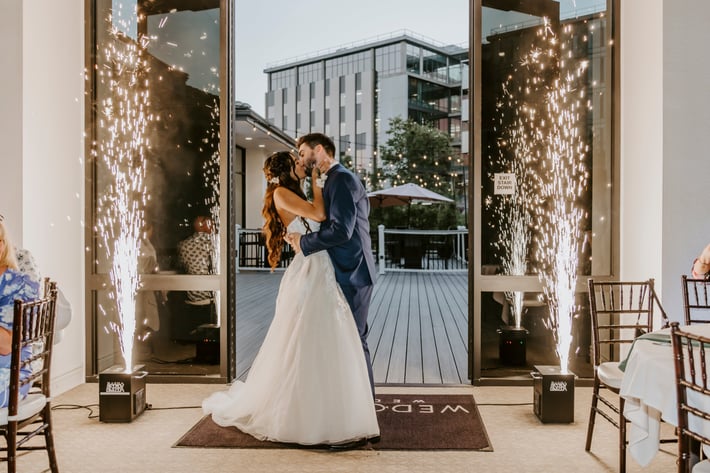 grand sparkler moment at University Club