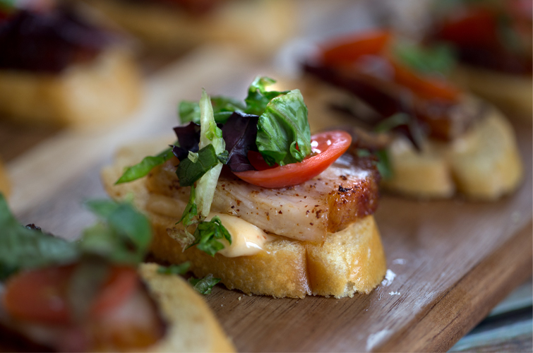 Ahi Tuna Bruschetta Wedding Menu Options - Wedegwood Weddings & Events