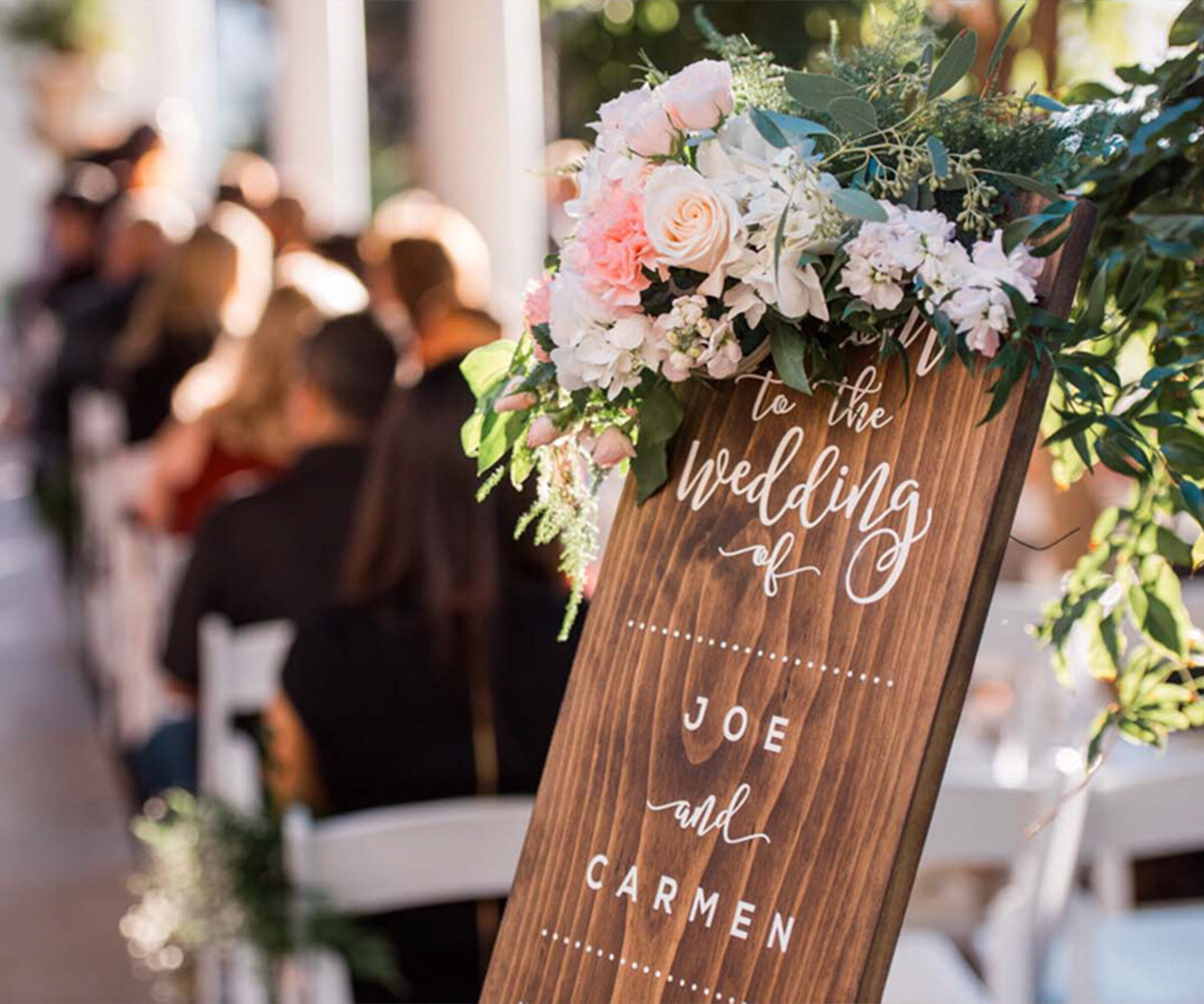 Ceremony Decor Signage