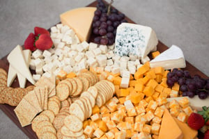 Cheese and cracker platter