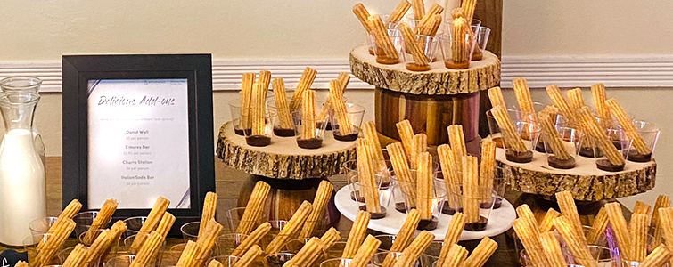 Churros Bar - Wedding Menu Options - Wedegwood Weddings & Events