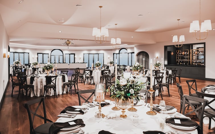 The newly redesigned ballroom reception area at Granite Rose