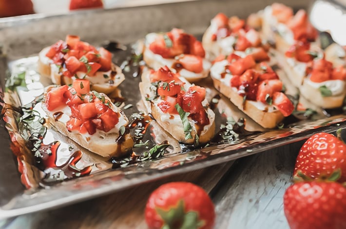 Traditional Bruschetta Appetizer