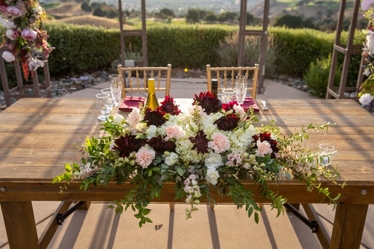 Floral arrangement at Boulder Ridge