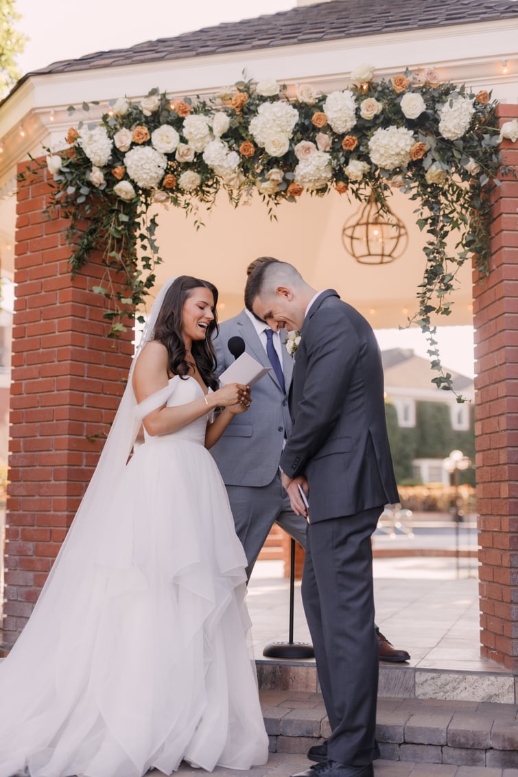 Mitch and Raelyn's fun ceremony at Stonebridge Manor