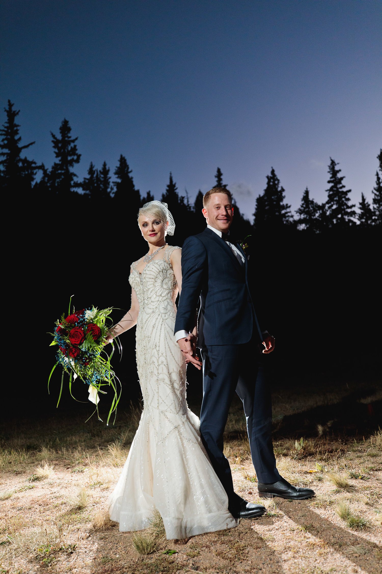 Moonlight Wedding at Mountain View Ranch by Wedgewood Weddings